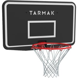 Basketbalbord voor kinderen en volwassenen sb100 zwart rood muurbevestiging