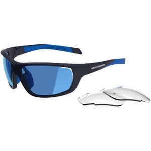 Mtb bril xc pack blauw met 2 paar glazen categorie 0 en 3