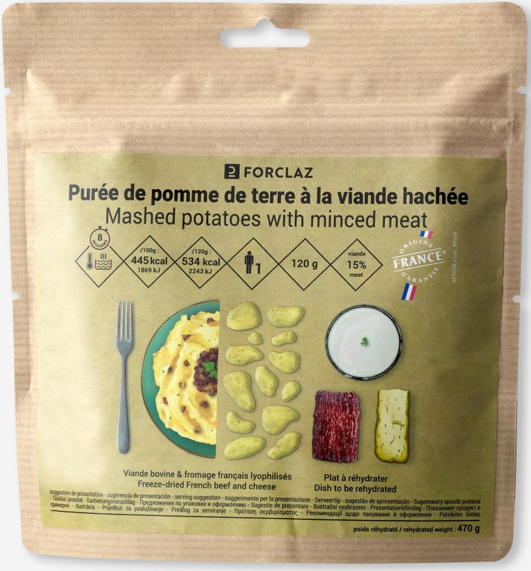 Decathlon - Gehydrateerde Maaltijdpuree - Gehakt - 120g