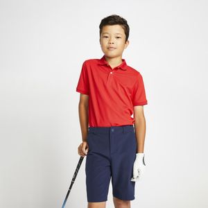 Golfpolo met korte mouwen voor kinderen mw500 rood