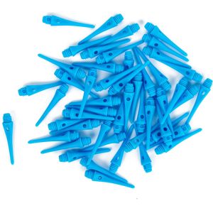 50 plastic dartpunten (soft tip) blauw