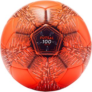 Zaalvoetbal fs100 maat 3 oranje/rood