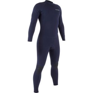 Wetsuit voor surfen heren 100 neopreen 2/2 mm blauw