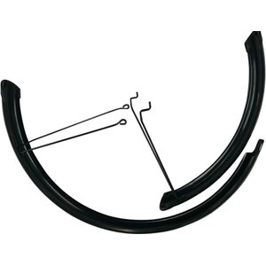 Spatborden voor fiets 20" racing boy 540 zwart (per paar. zonder schroeven)