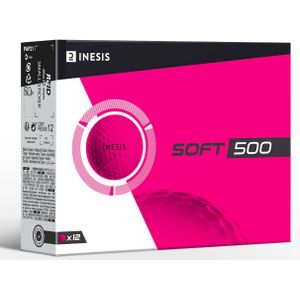 Golfballen soft 500 x12 roze