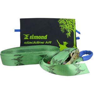 Slackline 15 meter groen