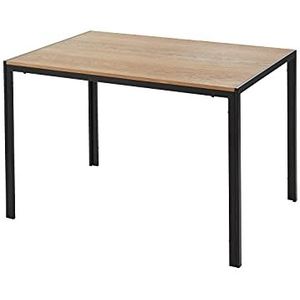 BAÏTA Eettafel Soho, hout en metaal, zwart, L 120 cm