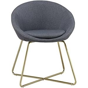 BAÏTA Arsene fauteuil, stof, grijs, 62 x 59 x 75 cm