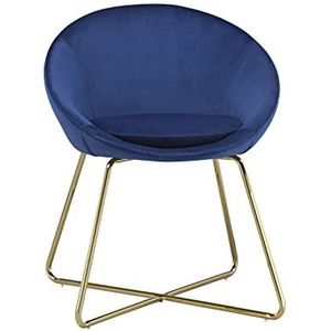 ARSENE fauteuil blauw fluweel