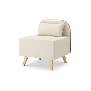 BAÏTA Sarah fauteuil van stof, beige, 58 x 68 x 65 cm
