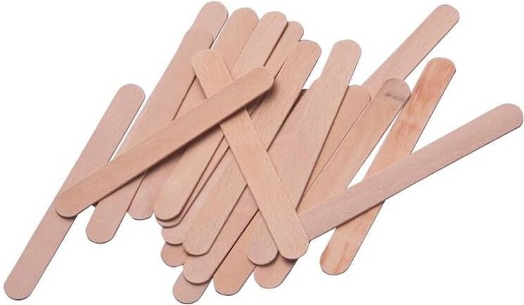 Sibel - Hot Wax - Hars Spatels - Hout - 10 Stuks