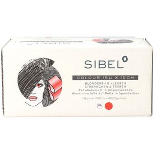 Sibel - Alufoil Roll 15MY - Rood - 12cm x 100mtr - Aluminiumfolie