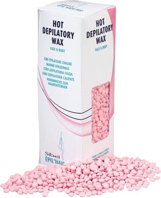 Hars korrels / parels gezicht en lichaam roze 250gr Sibel