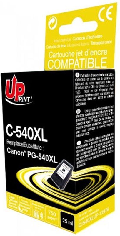 Print-Verlag - CJ540XLUP - Inktcartridge - Zwart - 25 ml, tot 750 pagina's