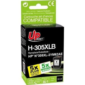 UPrint Ink - 3YM62AE - Inktcartridge - Zwart - 700 pagina's - Compatibel met HP DeskJet 2300, 2710, 2720, Plus 4100