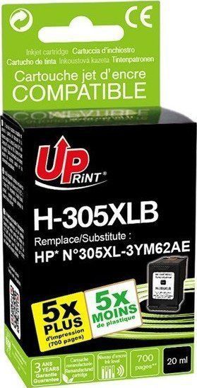 UPrint Ink compatible ink met 3YM62AE, zwart, 700s, H-305XLB, High groen, HP DeskJet 2300, 2710, 2720, Plus 4100