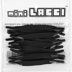 minilacci LACCI ELASTICI ML01P, zwart, Eén Maat