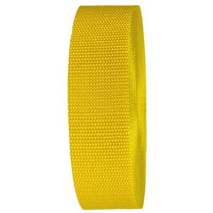 DTKJ Heavy Duty Webbing Strapping voor Tassen, Polypropyleen Webbing Strap Tape voor Rugzak/Rugzakken, Bagage/Cargo Strapping,10 Yards/lot, Geel, 25MM,