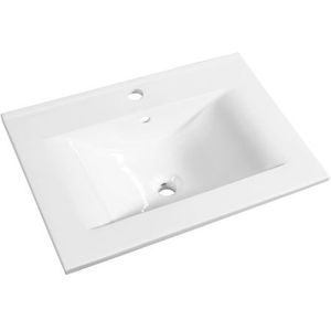 Allibert Soft Wastafel 70cm Glanzend Wit