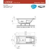 Allibert Lodge Rechthoekig Bad 175x75cm