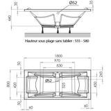 Allibert Lodge Duo Rechthoekig Bad 180x80cm