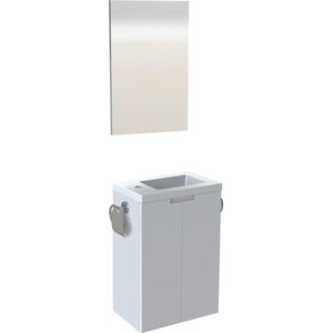 Allibert  Toiletmeubel CLOSY pack - Fonteinmeubel - gelakt - 2 deuren - wc rol- en handdoekhouder - wit gelakt- 40 cm breed