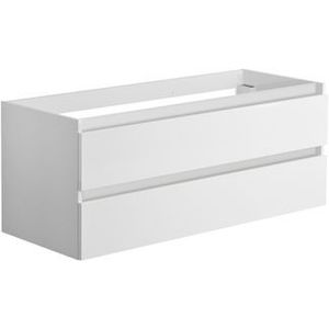 Onderkast allibert alma 120x47,2x46 cm soft-close lades glanzend wit