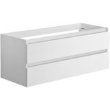 Onderkast Allibert Alma 120x46x47,2 cm Spaanplaat Glanzend Wit (dubbele wastafel optioneel)