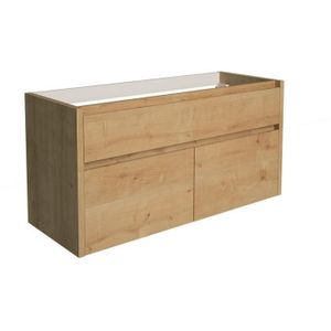 Onderkast allibert aston 120x46x59,8 cm soft-close lades eiken