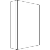 Spiegelkast allibert stella led verlichting 50x65x14 cm softclose deur glans wit