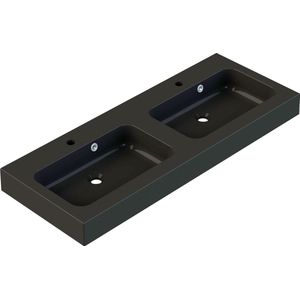 Allibert - Roke - Wastafel - Zwart - Polybeton - Met Overloop