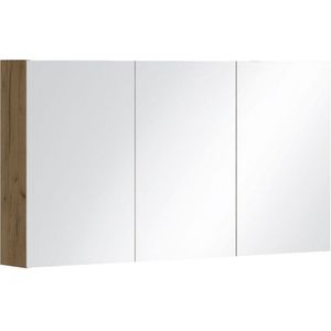 Allibert Spiegelkast Look 120cm Vde 3 Deuren Houtdecor | Badkamermeubelen