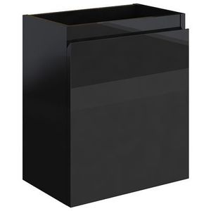 Fonteinset allibert porto pack 40 inclusief spiegel soft close 40x51x25 cm glanzend zwart