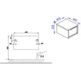 Allibert Kast Sorento 40cm Eiken Kendal Geolied