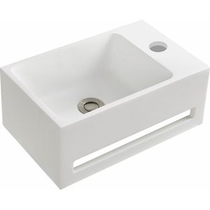 Allibert - Banio - Wastafel - Wit - Polybeton - 38x17.5cm