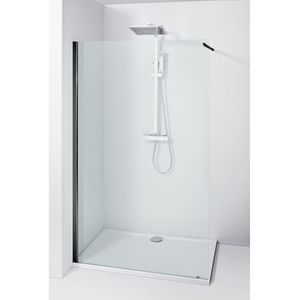 Douchewand allibert walk-in lago 87-90x195 cm zwart