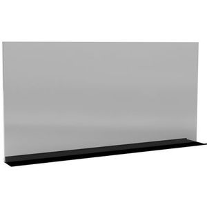 Spiegel allibert sitio met kader en aflegmogelijkheid 120 cm mat zwart