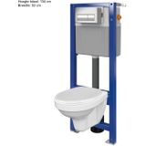 Inbouwreservoir allibert milos wc pack hangend wit