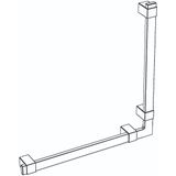 Loft-Game Hendelgreep gebogen PBM 90° - Wit