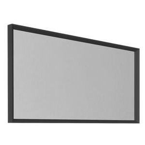 Spiegel met kader allibert delta 120 cm mat zwart