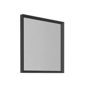 Spiegel met kader allibert delta 80 cm mat zwart