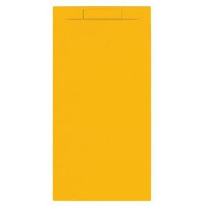 Douchebak + sifon allibert rectangle 160x80 cm mat okergeel