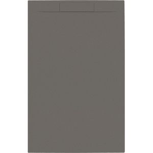 Douchebak + Sifon Allibert Rectangle 140x90 cm Mat Gunmetal Allibert