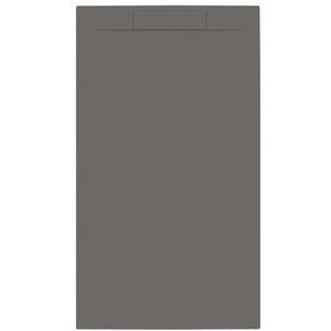 Douchebak + sifon allibert rectangle 140x80 cm mat gunmetal