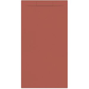 Douchebak + sifon allibert rectangle 180x90 cm mat rood terracotta