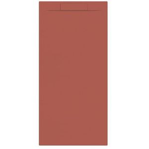 Douchebak + sifon allibert rectangle 180x80 cm mat rood terracotta