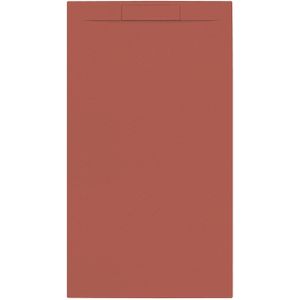 Douchebak + sifon allibert rectangle 160x90 cm mat rood terracotta