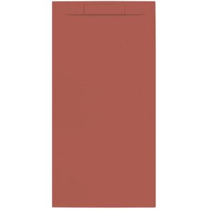Douchebak + sifon allibert rectangle 160x80 cm mat rood terracotta