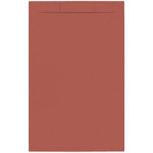 Douchebak + Sifon Allibert Rectangle 140x90 cm Mat Rood Terracotta