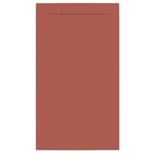 Douchebak + sifon allibert rectangle 140x80 cm mat rood terracotta
